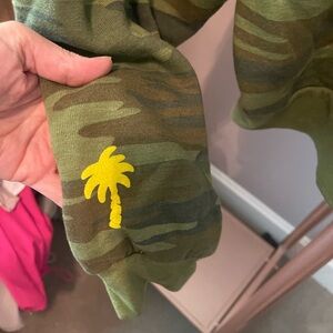 Aviator Nation camo crew neck sweatshirt, size extra small